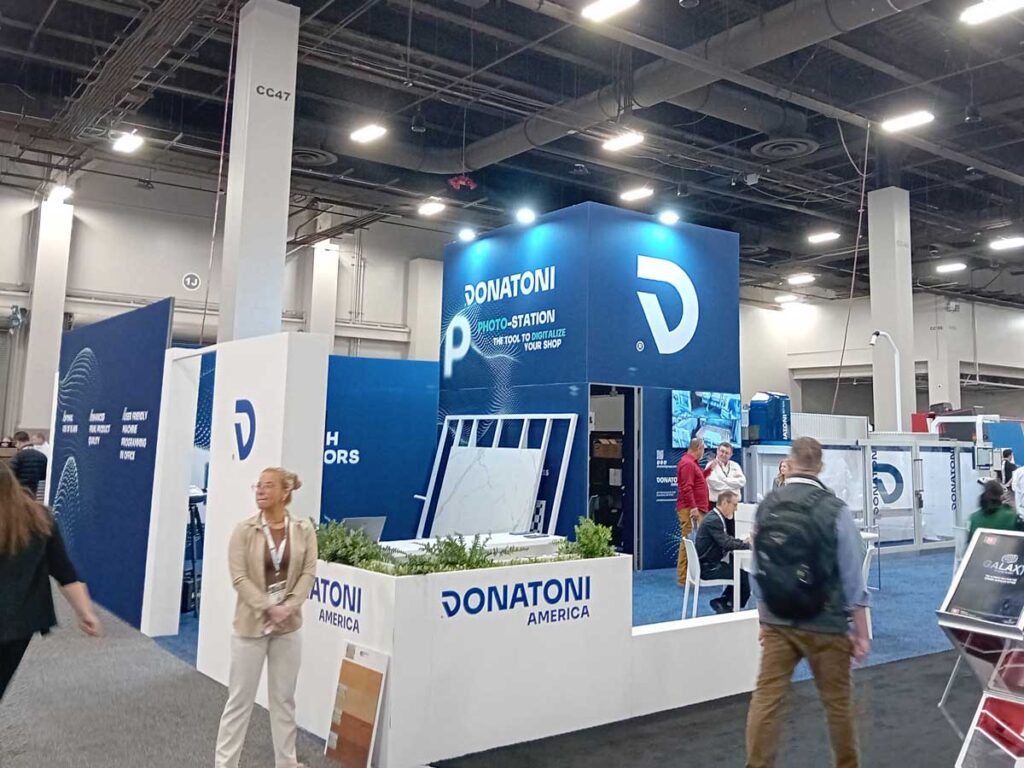 TISE exhibition stands Donatoni